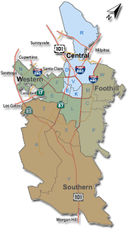 SJPD Divisions Map - central division