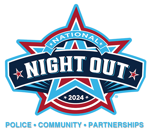 National Night Out 2024 Logo - Proudly Celebrating 40 years - Police Community Partnerships