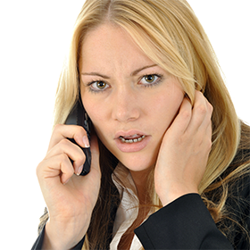 angry woman on the phone