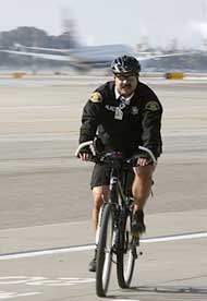 officer on a bike