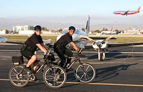 officers on the tarmack